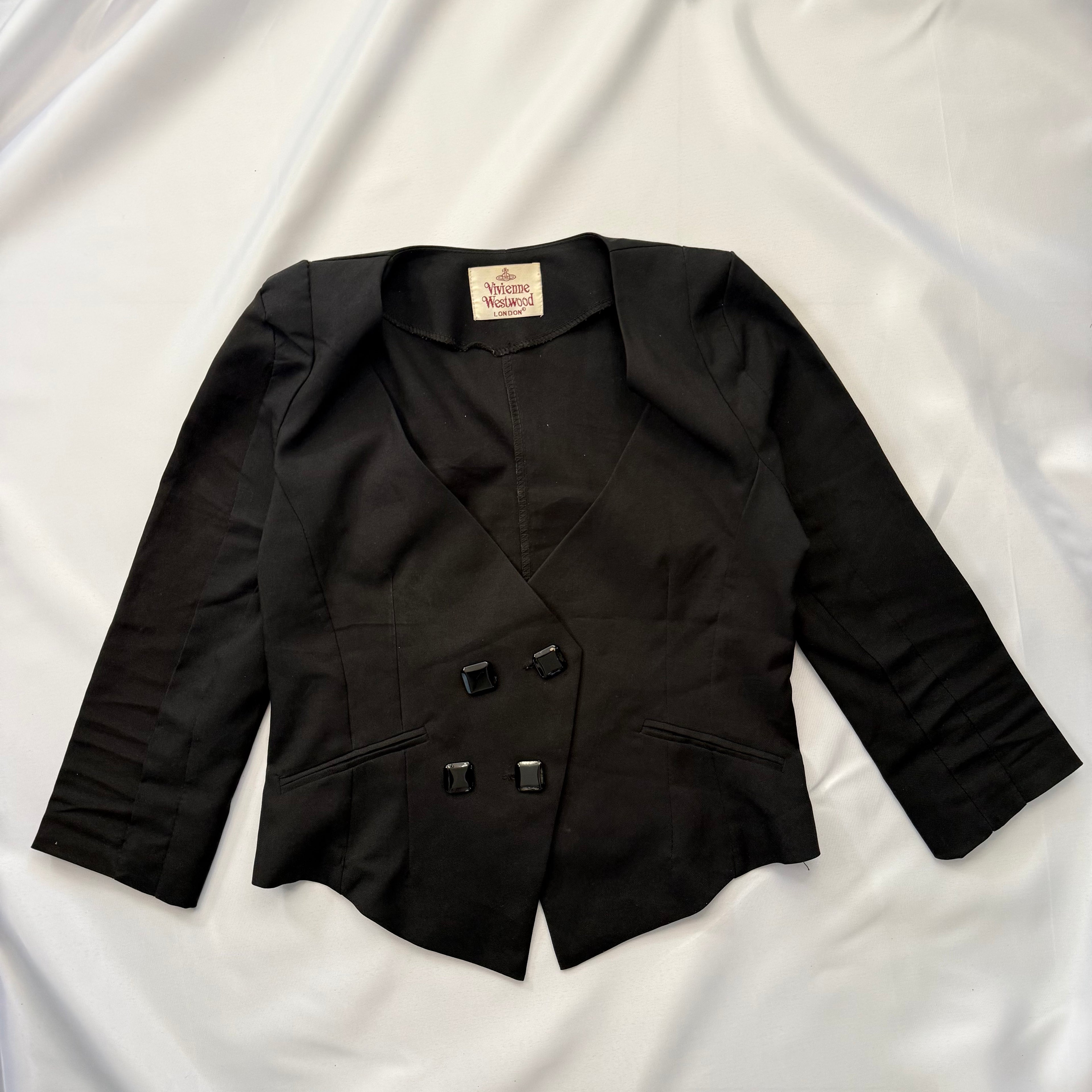 WOMENS VINTAGE VIVIENNE WESTWOOD TAILORED CROPPED BLAZER JACKET