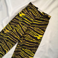 MARINE SERRE SS2020 BLACK AND YELLOW ZEBRA YOGA PANTS