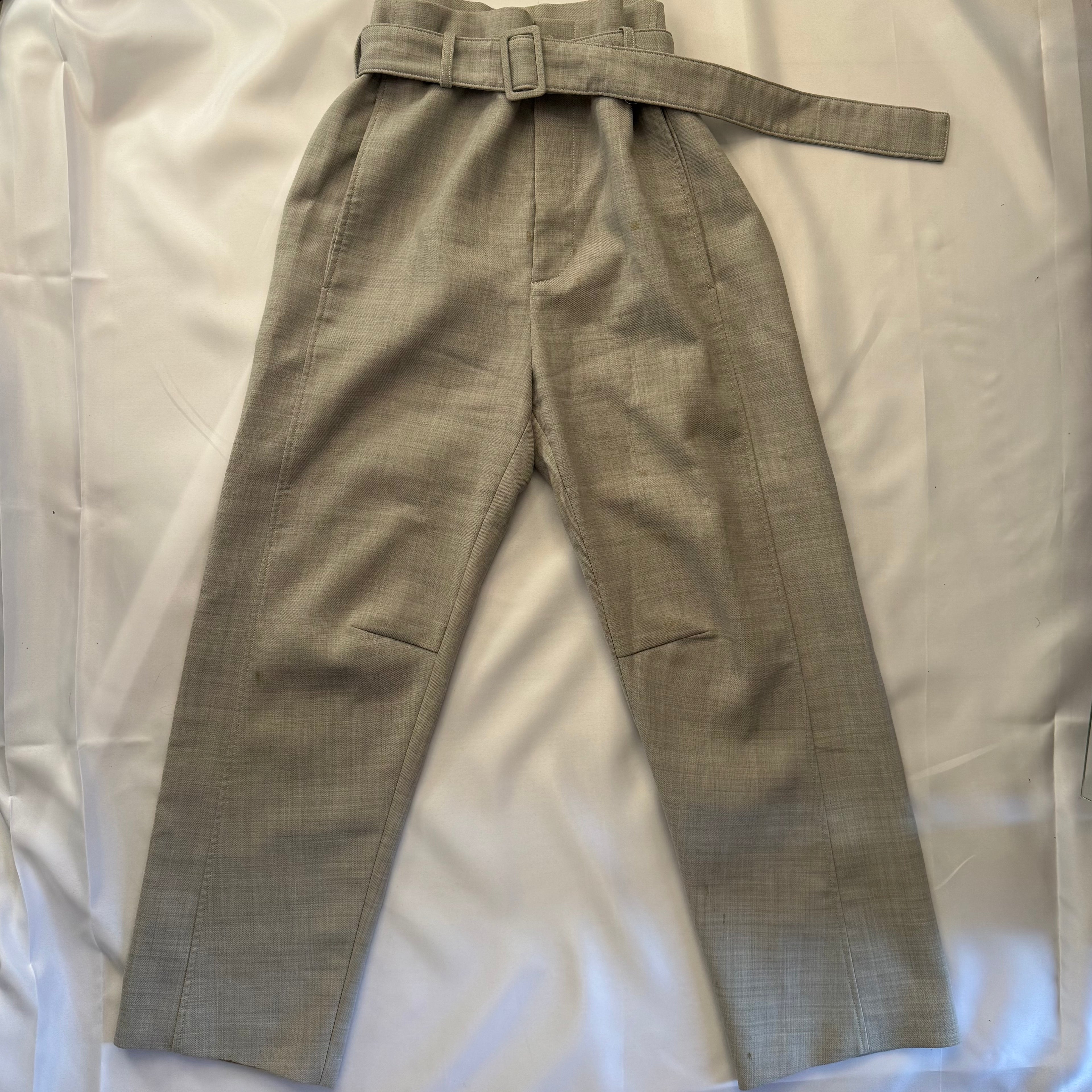 MAISON MARGIELA MM6 A/W21 PAPER-BAG-WAIST TROUSERS