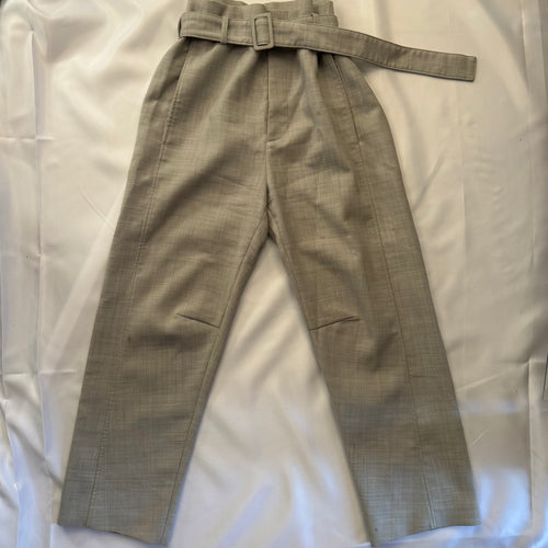 MAISON MARGIELA MM6 A/W21 PAPER-BAG-WAIST TROUSERS