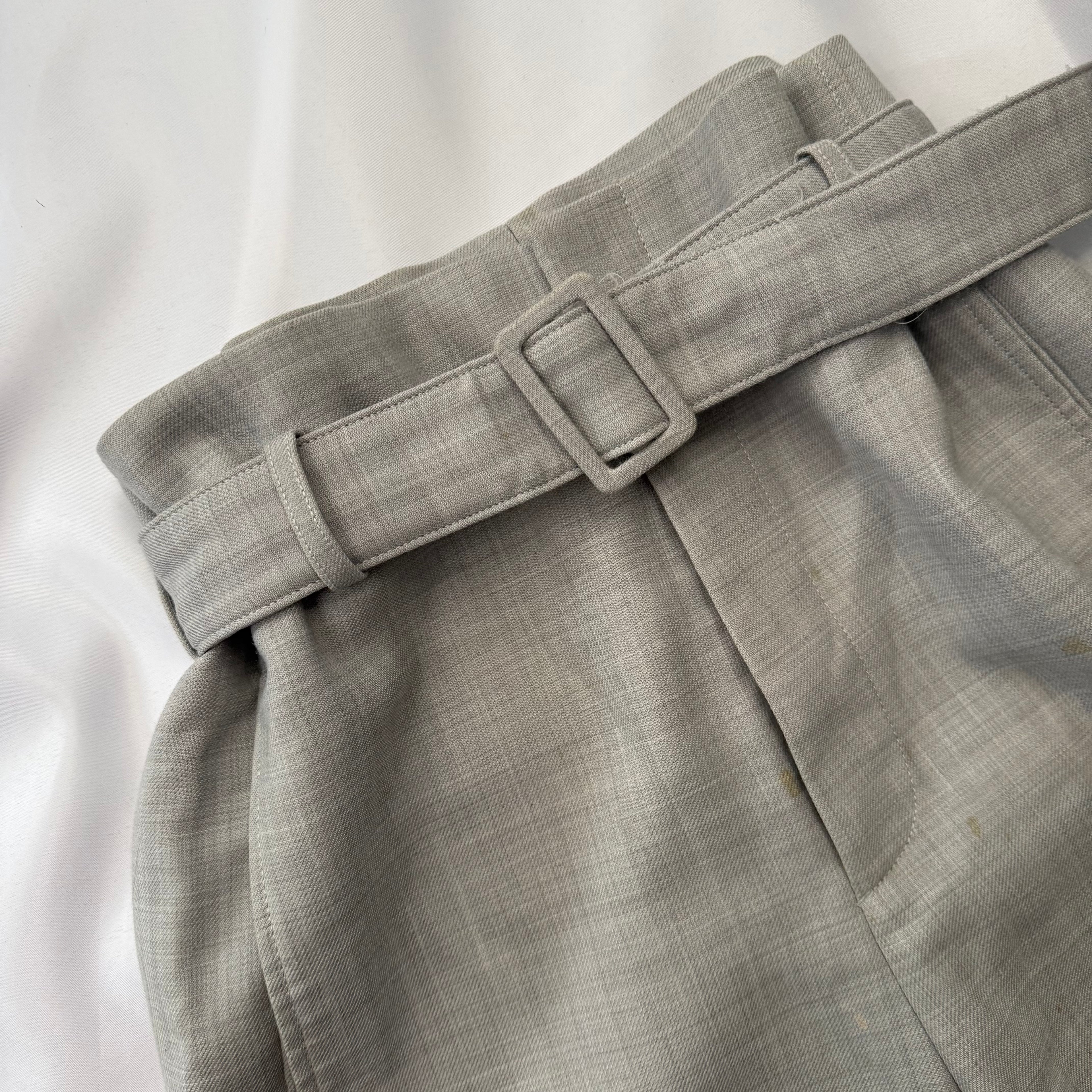 MAISON MARGIELA MM6 A/W21 PAPER-BAG-WAIST TROUSERS