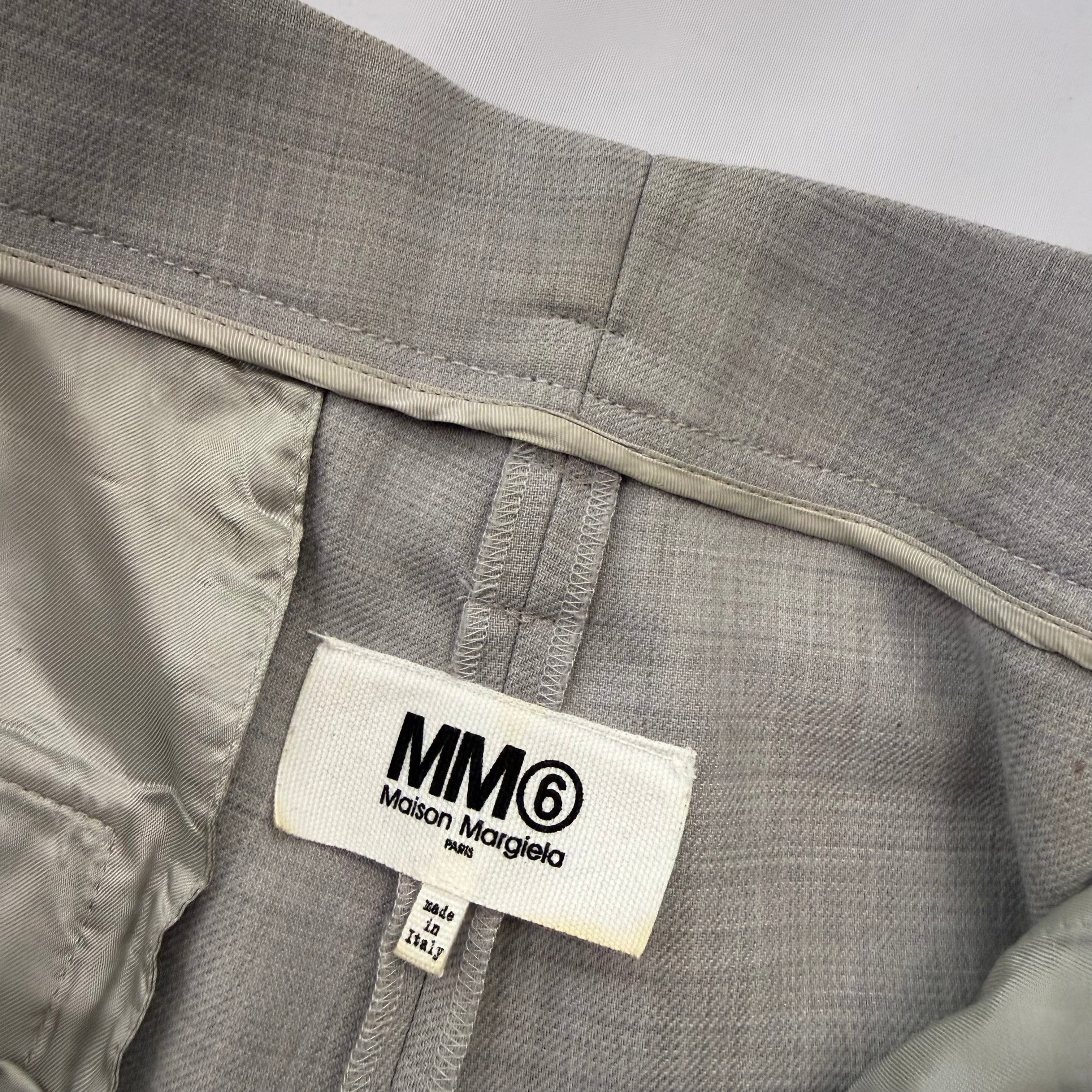 MAISON MARGIELA MM6 A/W21 PAPER-BAG-WAIST TROUSERS