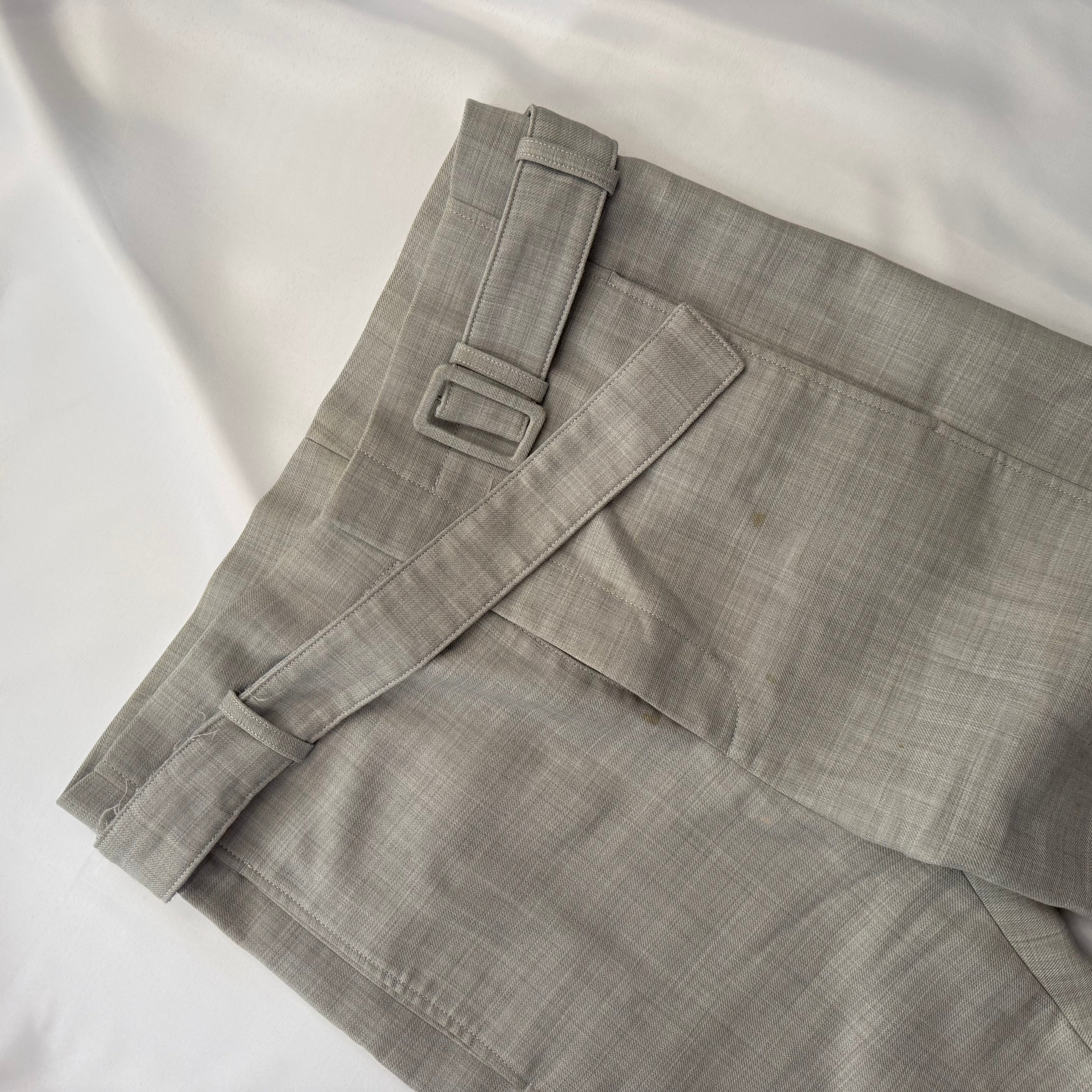 MAISON MARGIELA MM6 A/W21 PAPER-BAG-WAIST TROUSERS